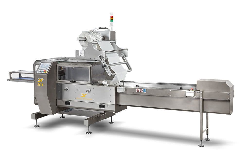 GSP 55 S – maszyna flow pack z podajnikami wieloosiowymi